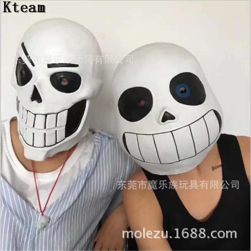 

Hot Game Undertale Mask Hard Latex Cosplay Papyrus helmet Full Head Masks Halloween Party Cosplay Clown Mask Joker Face Helmet