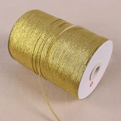 20Yards 3mm Gold Silk Satin Ribbon Party Home Wedding Decoration Gift Wrapping Christmas New Year DIY Material