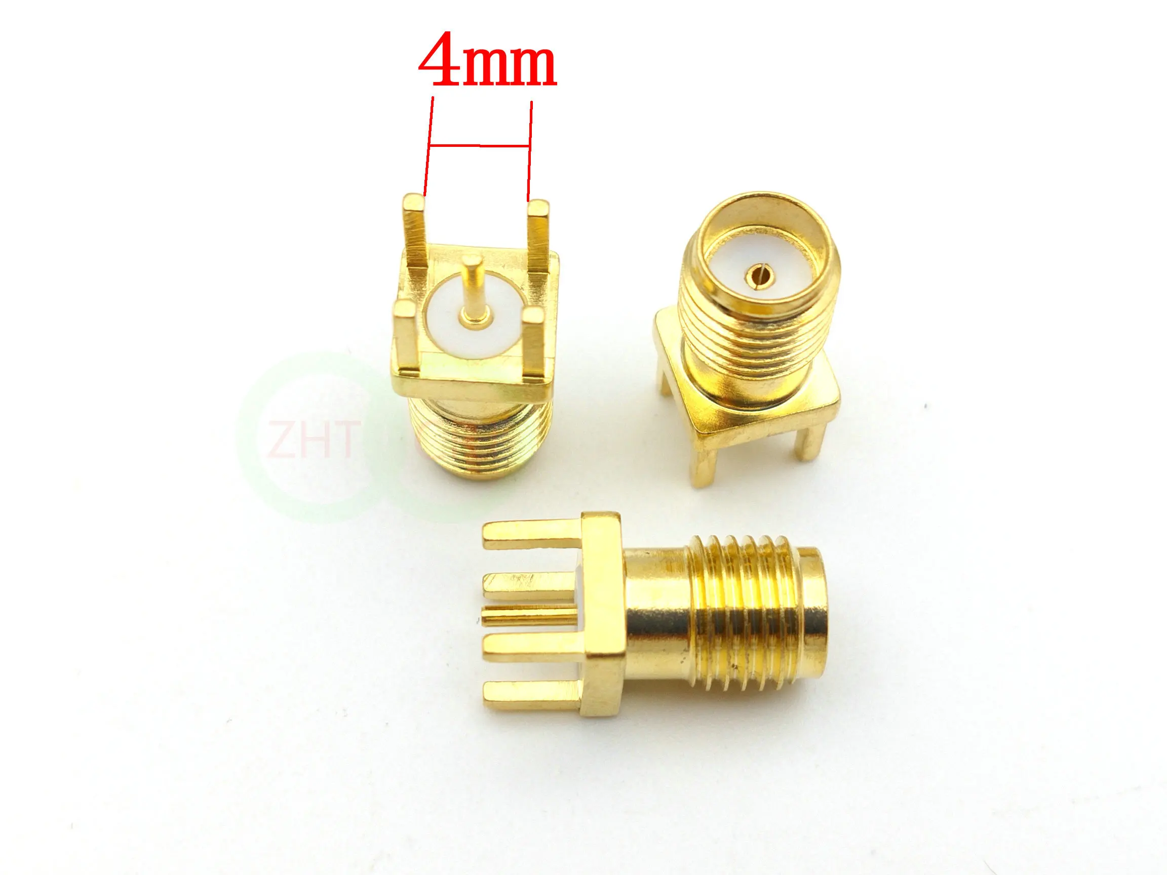 1000pcs copper SMA  female jack Panel Mount PCB Solder Connector
