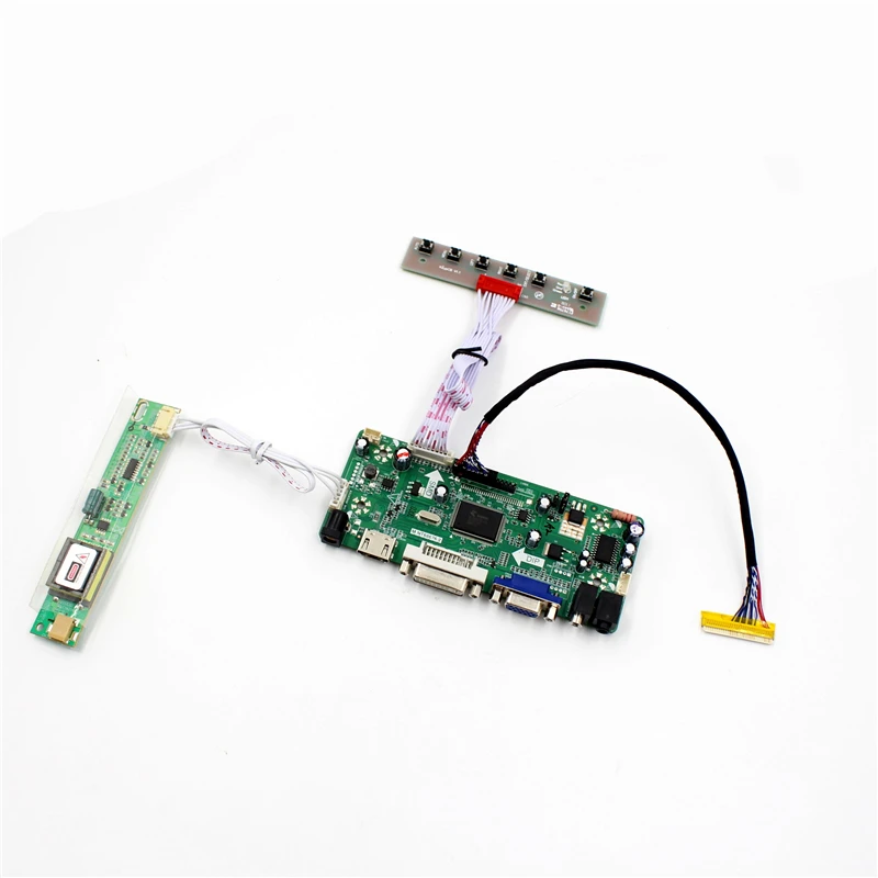 Kit de placa de controlador LCD compatible con HDMI, VGA, DVI, Audio, reparación artesanal, para panel lcd LVDS de 15,4 pulgadas, 1280x800 N154I3-L01