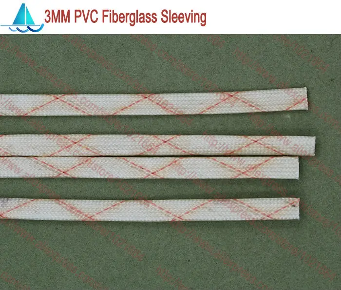 10meters/lot Diameter 3.0MM PVC Fiberglass Sleeving Insulation Sleeving