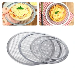 Aluminum Mesh Grill Pizza Screen Round Baking Tray Net Kitchen Tools Ovens Kit  M15