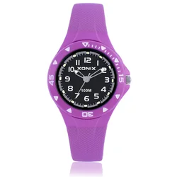 XONIX  Women New Fashion Casual Quartz Wristwatch Jelly EL Back Light Waterproof 100m Lady Watch Relogio Feminino TD