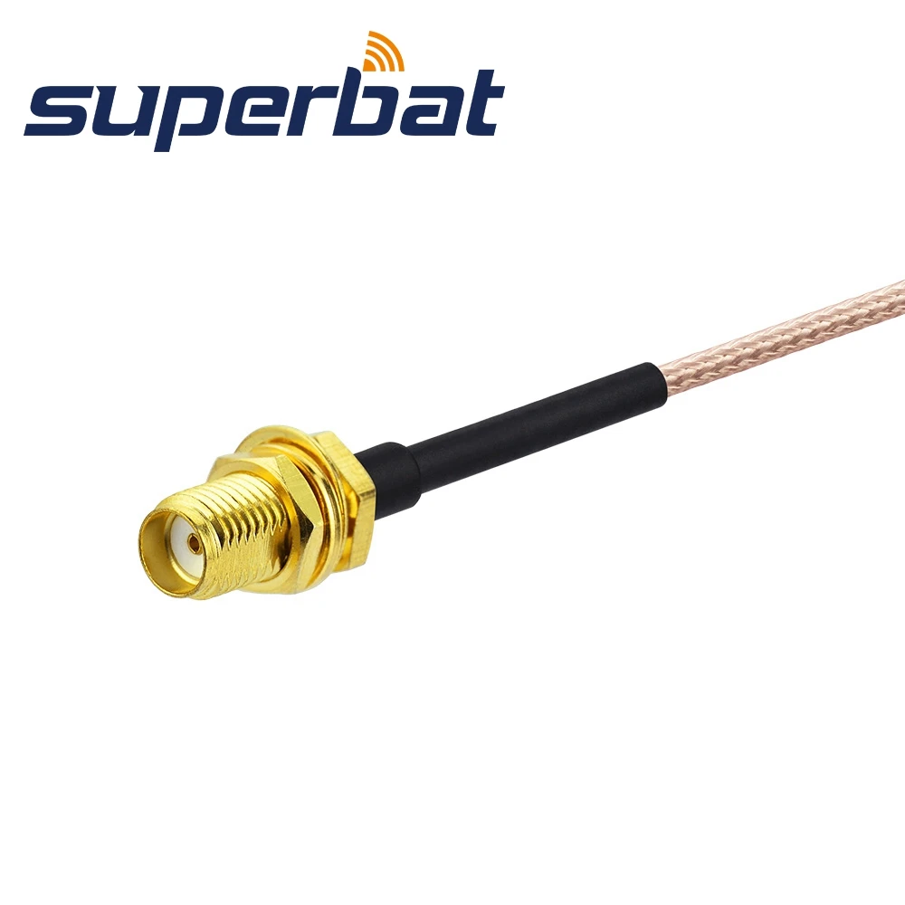Superbat SMA أنثى الحاجز مستقيم جاك ضفيرة كابل RG178 90 سنتيمتر RF كابل محوري للشبكات اللاسلكية #2