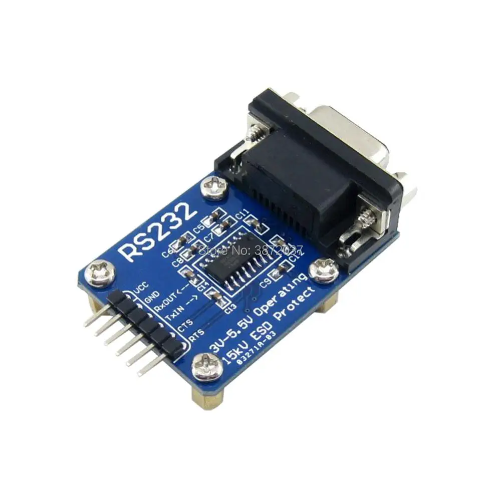 DIYmall for Waveshare RS232 Board SP3232 RS-232 UART RS232 to TTL Transceiver DB9 Connector