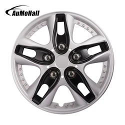 4pcs/set 12 Inch Black Car Wheel Hub Caps Car Wheel Hub Cover Fit for R12 Aluminum Alloy Rims