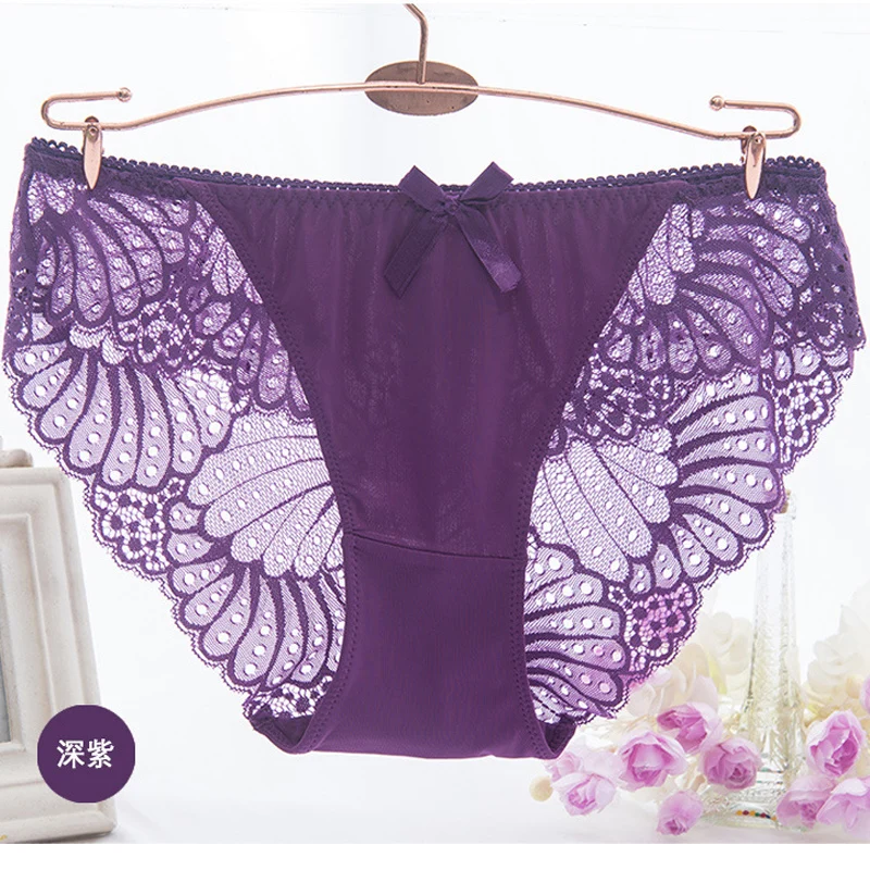 6XL Sexy Panties Women Underwear Lace Briefs Calcinhas Lingeries Seamless Panty Plus Size Shorts Underpant Lady Girl Flower Pant