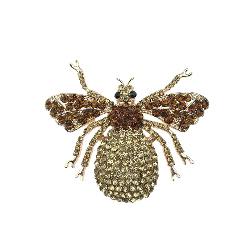 

Womens Stretchy Silver Tone Grey Beetle Bee Bug Insect brooch