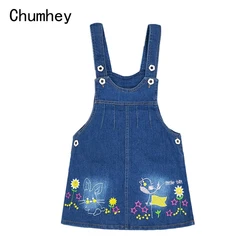 Chumhey 2-6T Toddler denim sundress Kids dress for girls summer suspender bib  jeans Pinafore  baby clothing bebe girl clothes