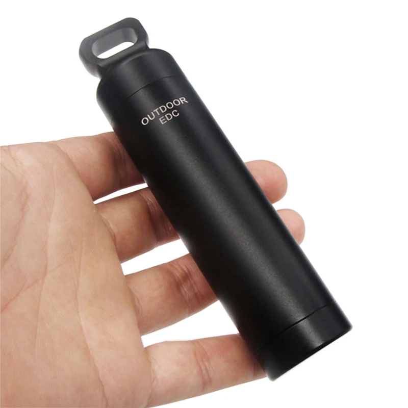 Outdoor Airtight Waterproof Pill Fob Match Case Battery Capsule Holder Cigarette Dry Box Medicine Storage Container Seal Bottle