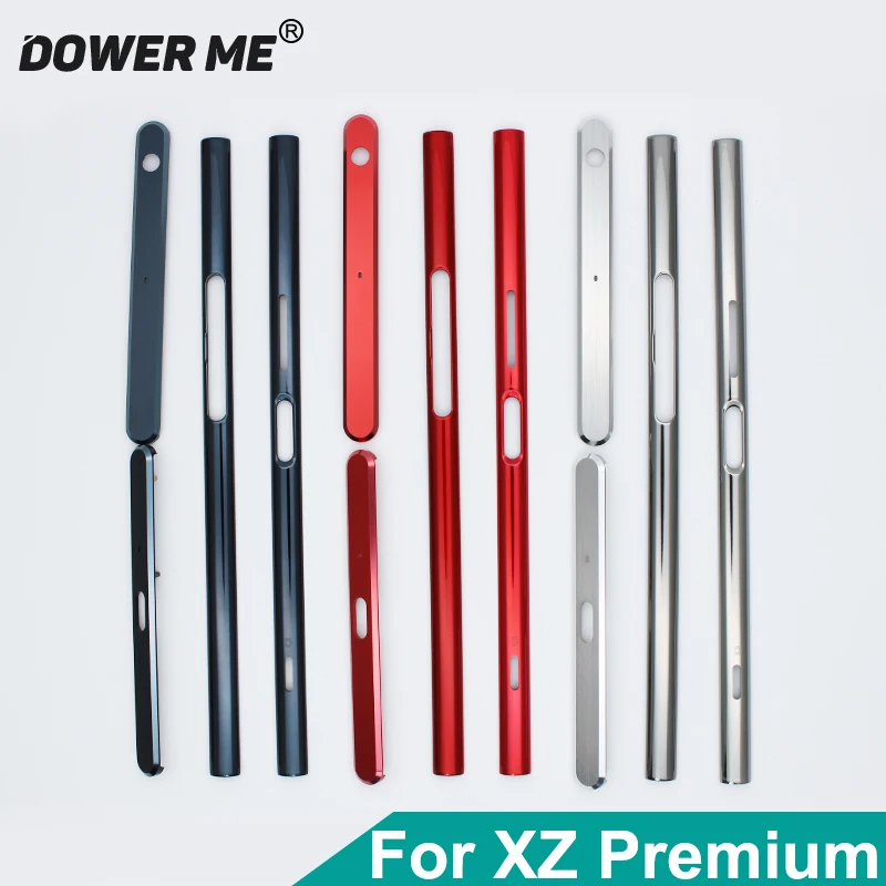 Aocarmo nowa obudowa metalowa rama środkowa części boczne do Sony Xperia XZ Premium XZP G8141 G8142 5.5 cala