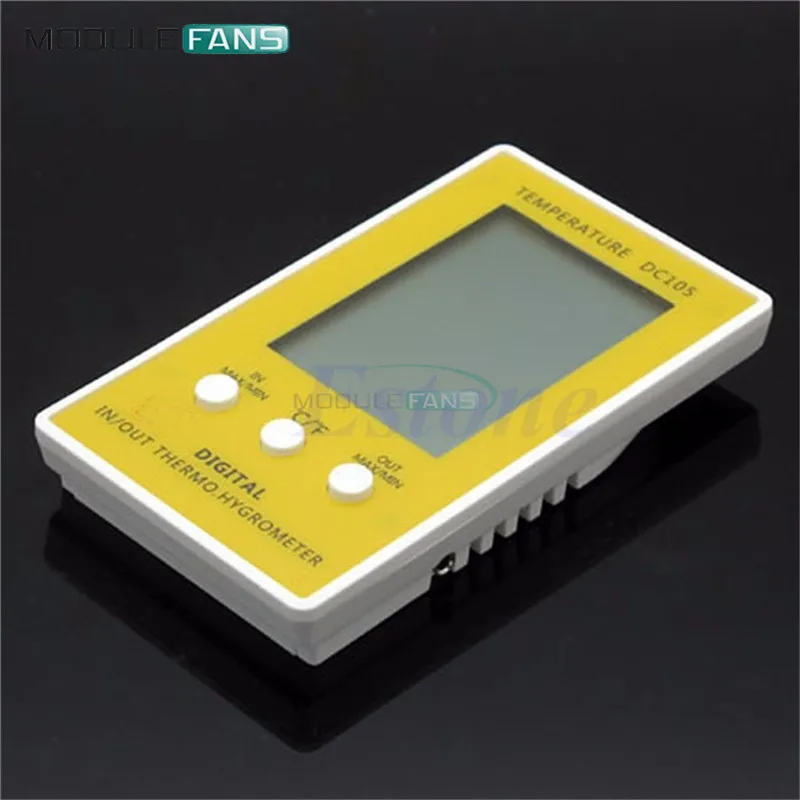 DC105 LCD Digital Thermometer Temperature Humidity Meter Hygrometer Indoor Outdoor Meteo Weather Station Diagnostic-tool