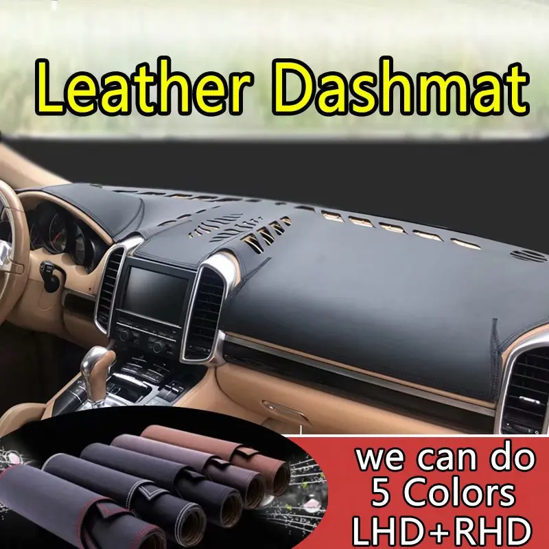 

For Porsche Cayenne 2011-2017 Leather Dashmat Dashboard Cover Pad Dash Mat SunShade Carpet Custom Cover Car Styling LHD+RHD