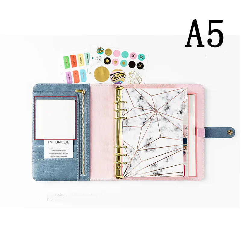 

2020 Yiwi Blue Diamond A5 A6 Notebook Diary Schedule Book Planner Diary Loose-leaf Binder Cute School Supplies