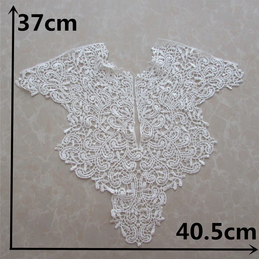 brand new fashion style 1pcs 100% Polyester embroidery black lace collar DIY clothing sewing accessories Handicrafts YL787