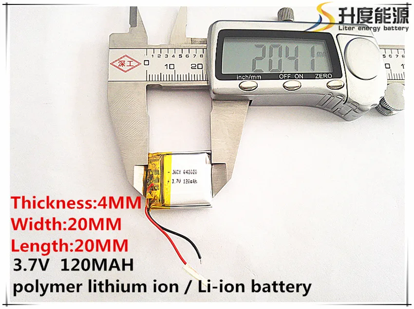 10 Stück [SD] 3,7 V, 120 mAh, [ 402020 ] Polymer-Lithium-Ionen-/Li-Ionen-Akku für Spielzeug, Powerbank, GPS, MP3, MP4, Handy, Lautsprecher