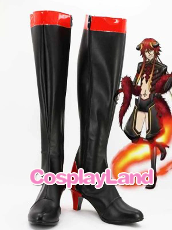 Customize Boots Kamigami no Asobi Norse God of Fire Loki Laevatein Cosplay Boots Custom Any Size Anime Party Boots