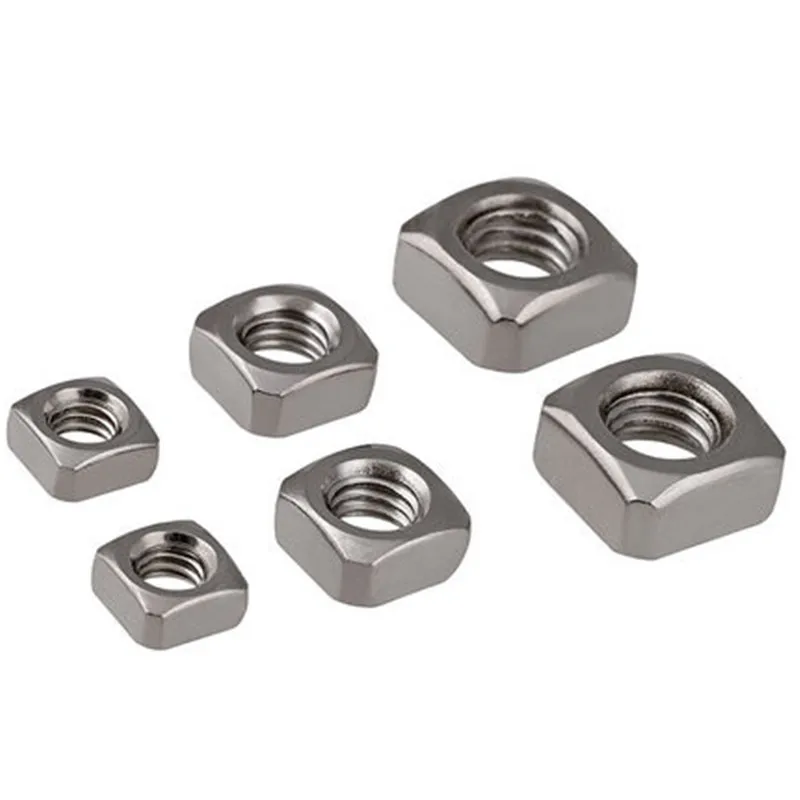 

Free shipping 304/201/316 Stainless Steel M3 M4 M5 M6 M8 M10 Bevel Block Square Quadrangle Galvanized Pressed nut HW052