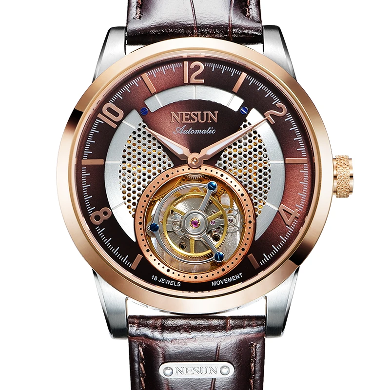 

Switzerland NESUN Limited Edition Brand Seagull Tourbillon Automatic Mechanical Men's Watches Sapphire Waterproof Clocks N9083