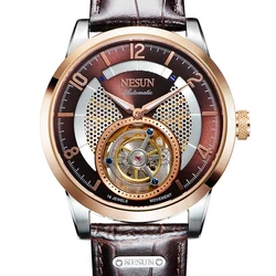 Switzerland NESUN Limited Edition Brand Seagull Tourbillon Automatic Mechanical Men's Watches Sapphire Waterproof Clocks N9083