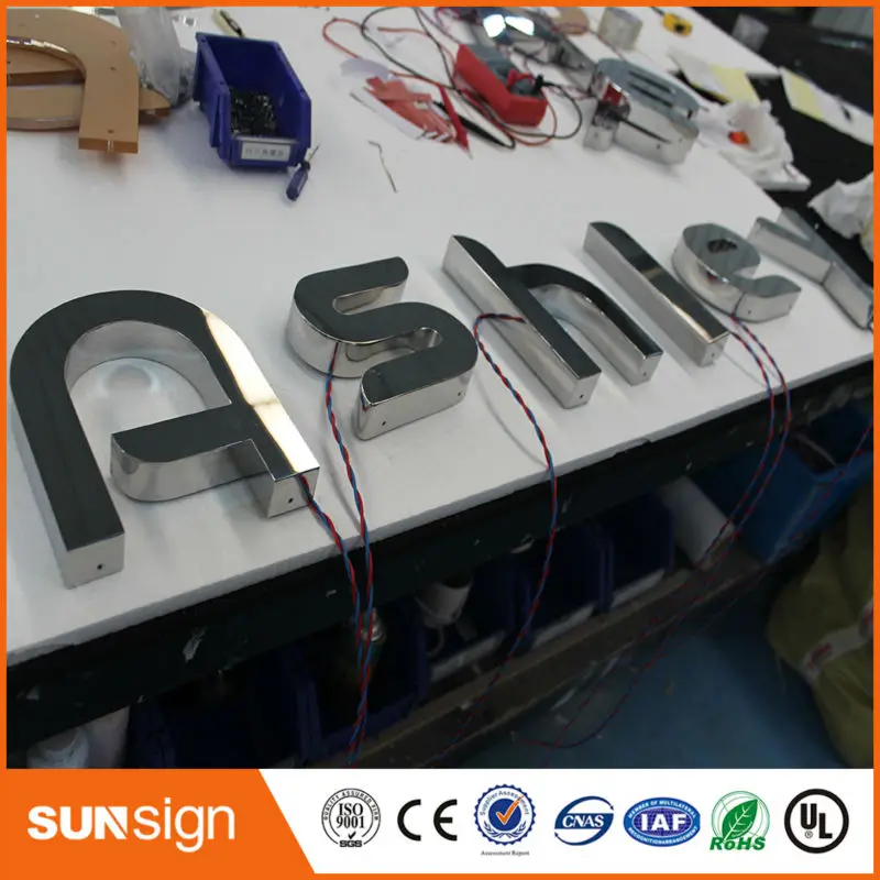 Outdoor Advertising Backlit illuminated led letter lights sign