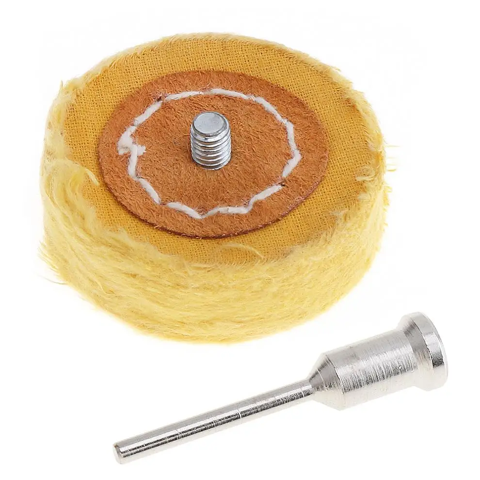 Tampone in cotone tampone per lucidatura a specchio giallo a forma di T con diametro del gambo di 3mm per lucidatura/rettifica di superfici