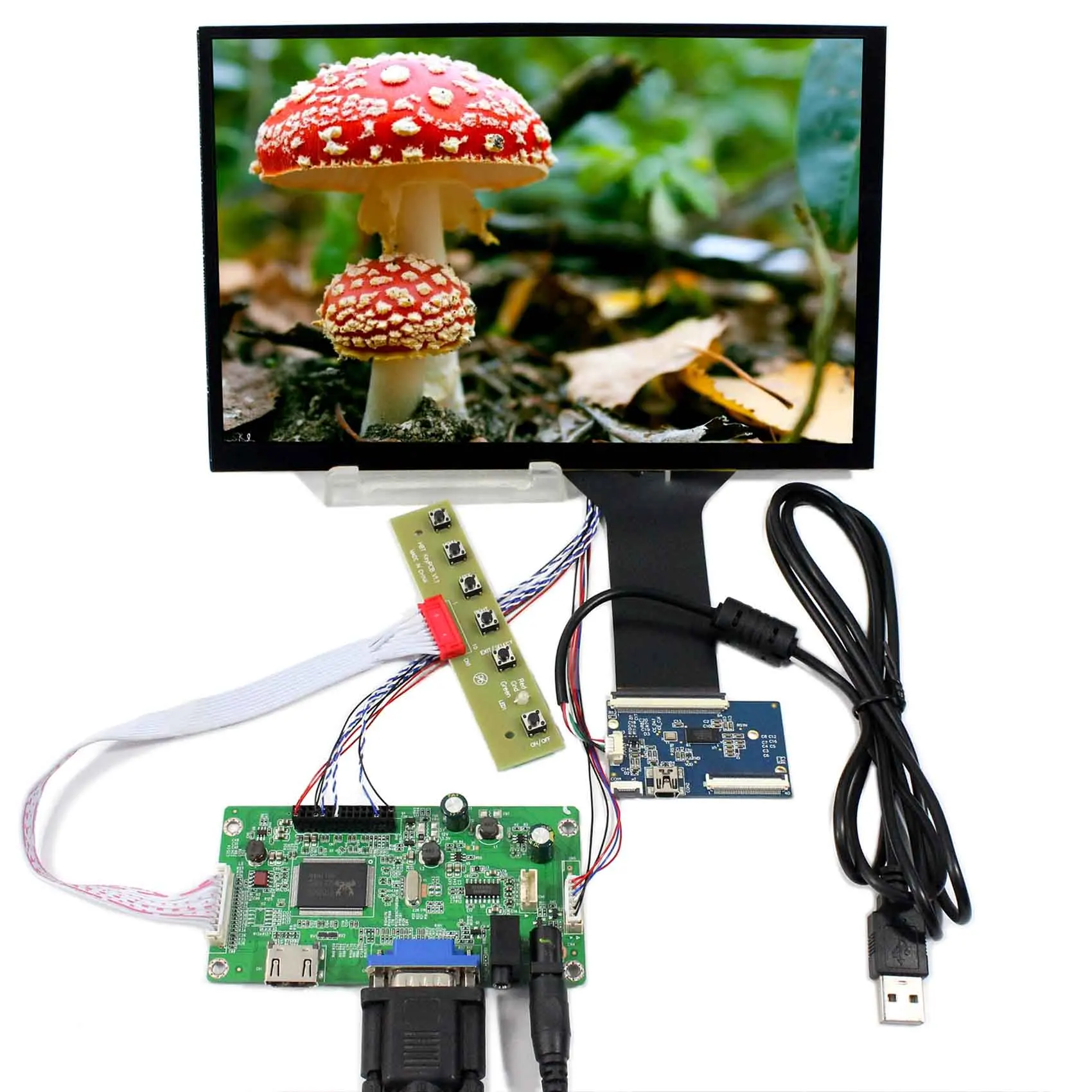 HD MI VGA LCD Controller Board 10.1inch 1920x1200 B101UAN01.A Capacitive Touch Panel