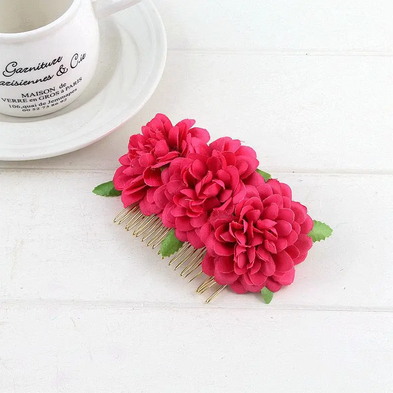 New Bohemian Hairpin Brides Wedding Hair Clips Combs Flower Bridesmaid Headdress DIY Hair Accessories For Women Girls