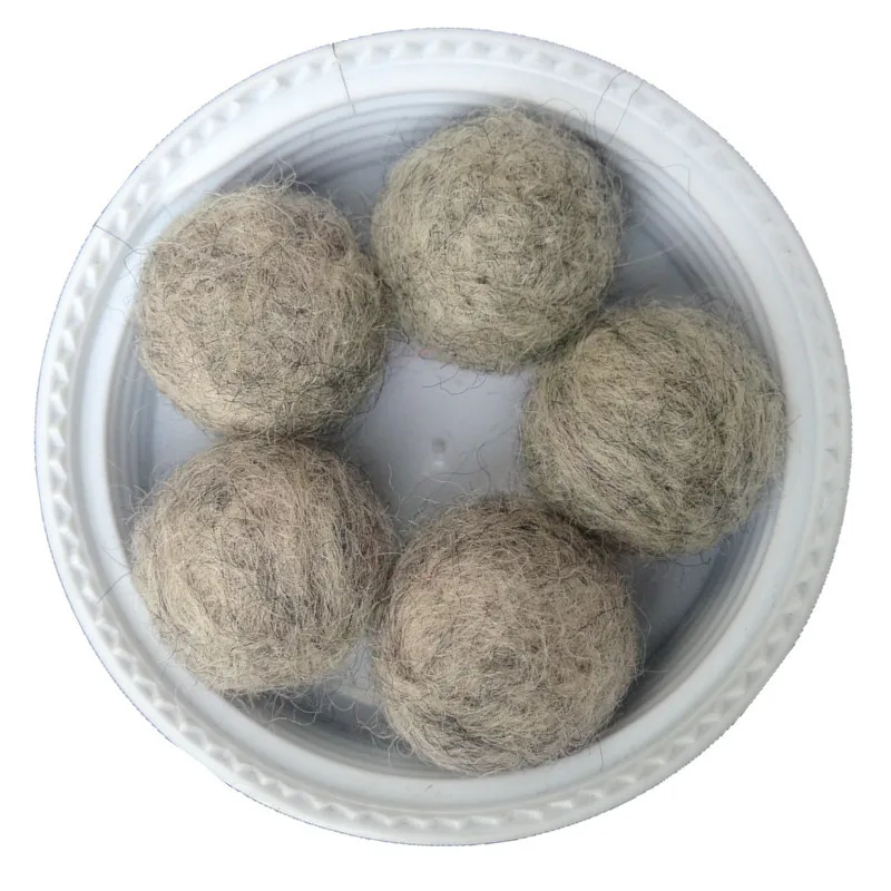 Free Shipping Wholesale Light Grey Color Handmade wool felt ball 200pcs 20mm diy Woven Balls For Rugs jewelry beads home Decor