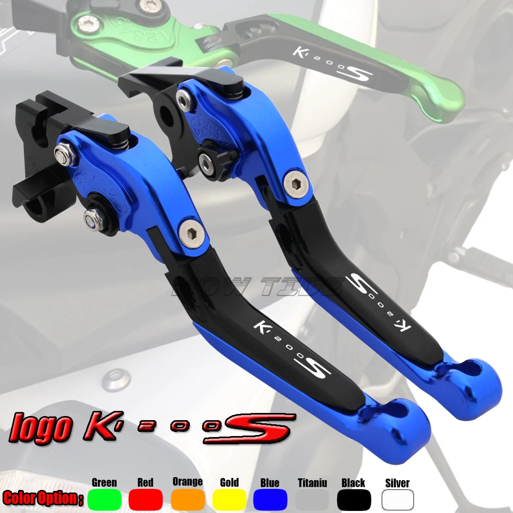 Motorcycle Folding Extendable CNC Moto Adjustable Clutch Brake Levers For BMW K1200S K 1200 S 2004 2005 2006 2007 2008