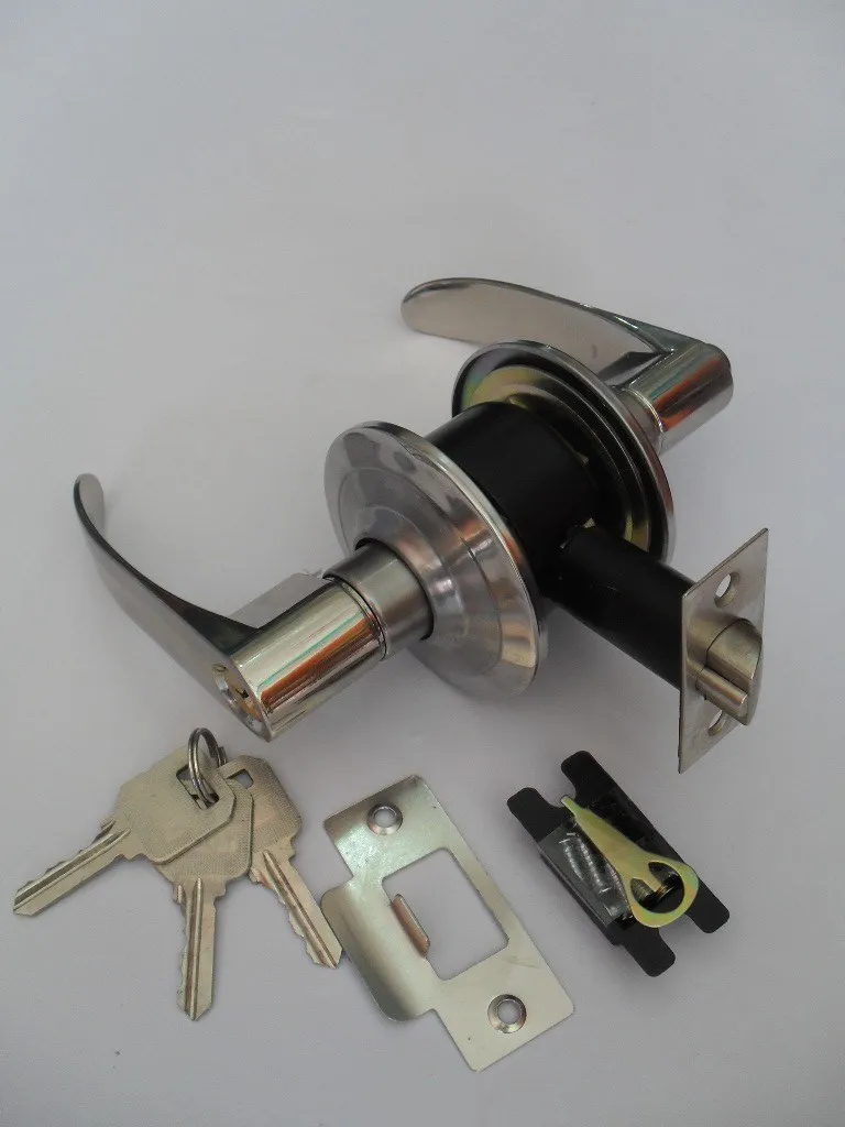 Free Shipping Stainless Steel Handle Door Lock / Cylindrical Handle Lock