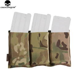 EMERSONGEAR Triple M4 Mag Pouch Tactical Molle Rapid Reloading Magazine Pouch for Airsoft Wargame Gear Painball Hunting EM2388