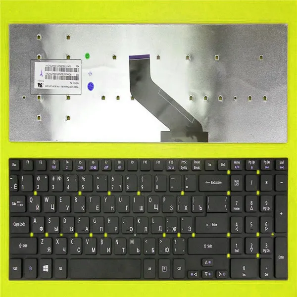 

New RU Russian Keyboard for ACER Aspire 5755G 5830T BLACK RU Laptop Keyboards