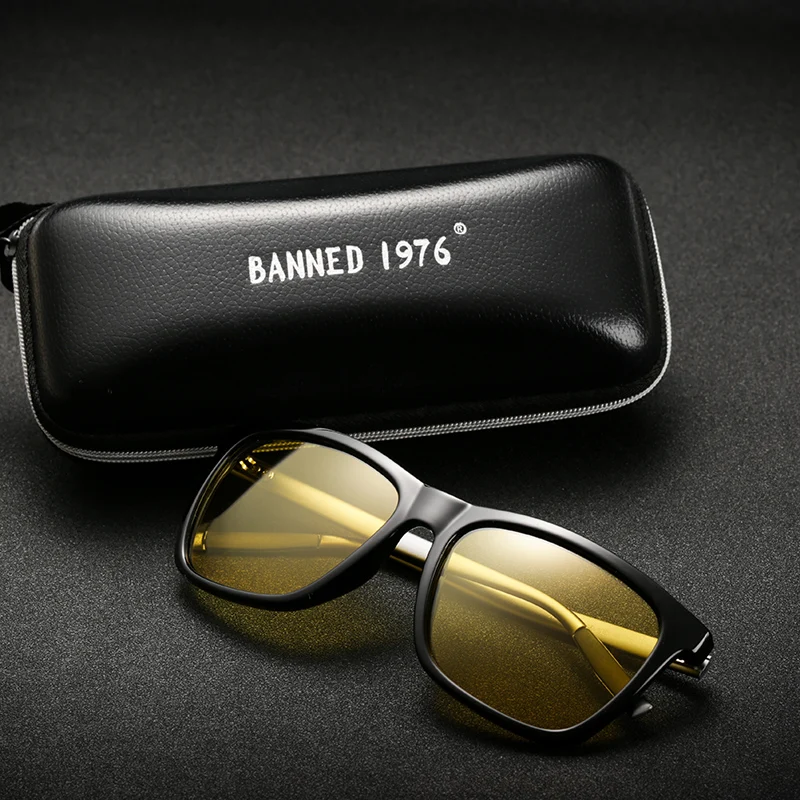 2020 Night verision Aluminum Glasses Anti Glare Brand Unisex Retro Vintage Eyewear Evening Driving Glasses For Men/Women