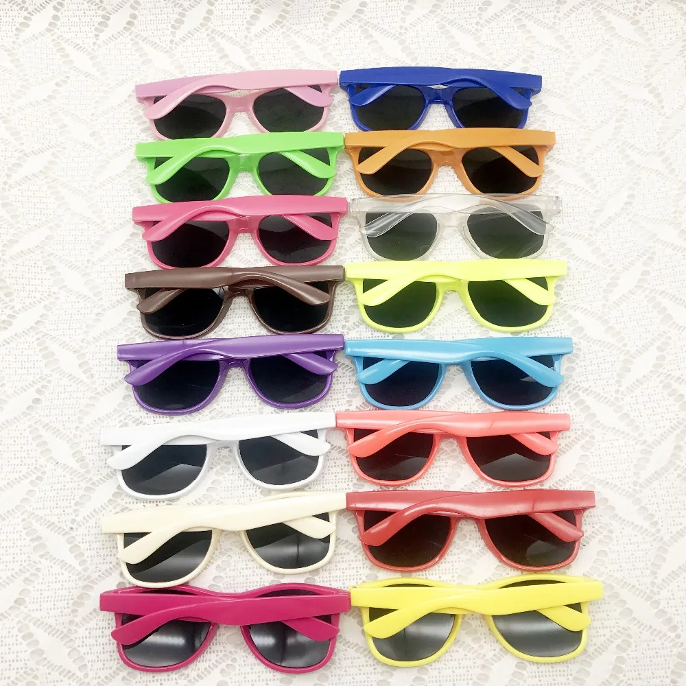 24 Pack Neon 80\'s Style zabawka na imprezę okulary przeciwsłoneczne słodki ślub sprzyja fantastyczne opakowanie na przyjęcie przyjęcie urodzinowe