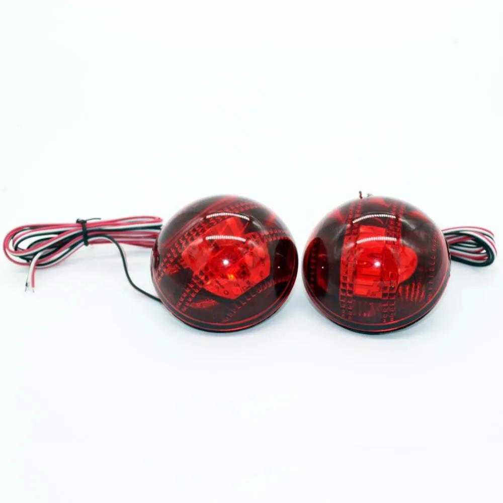 for 2007-2010 Toyota Corolla Korolla Car LED Parking BrakeTail Light Round Lantern Reflectors Lamp Rear Bumper Reflector Lights