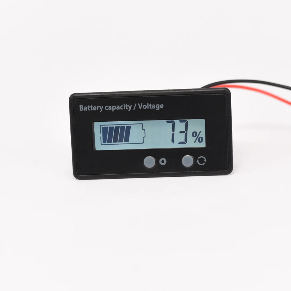 LCD DC6-63V testing the voltage of batteries and quantity coulometer many 3.2V 3.7V lithium 12V lead-acid battery 24V 36V 48V