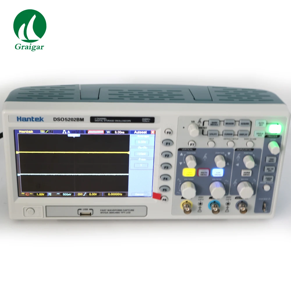 DSO5202BM LCD Deep Memory 200MHz Bandwidths Digital Storage Oscilloscope