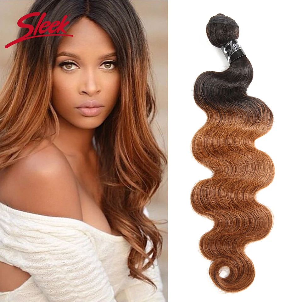 Sleek Brazilian Body Wave Hair Red 99J 27# 30# and Blonde 613 Human Hair Bundles Deal 100% Remy Hair Extension For Black Women