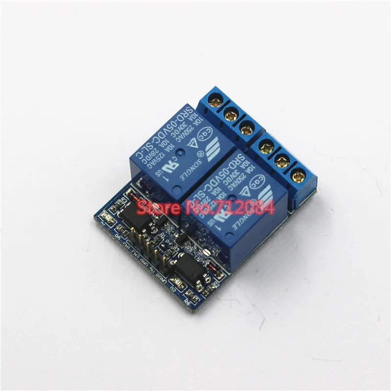 2 two channel relay module relay expansion board with optocoupler, 3.3V and 5V compatible