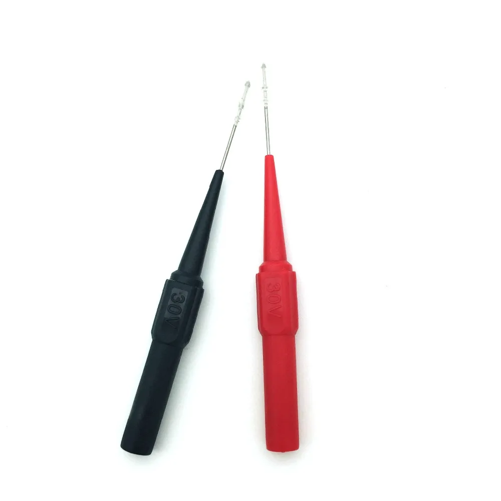 2Pcs Test Probe Stainless Steel Needle Tester Lead Probe Tip For Multimeter Tool Kit Test Probes Needle