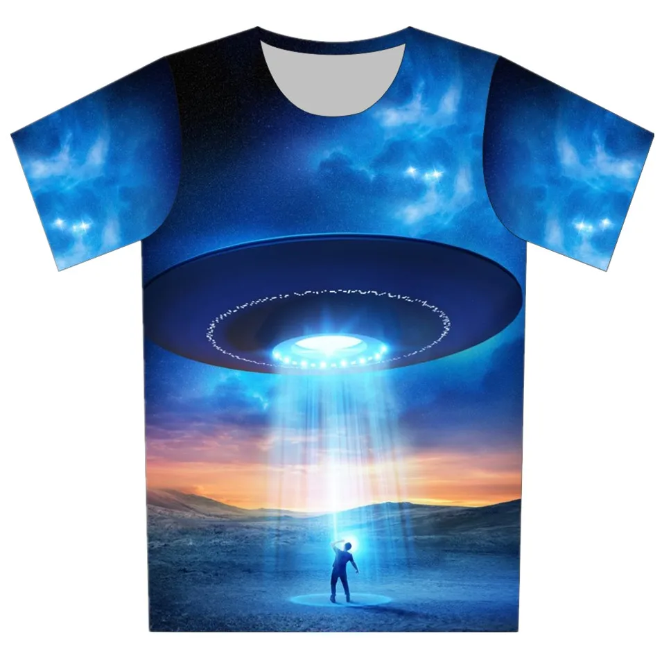 Children New Style 3D Galaxy T Shirt Planet Lightning Pills Weed Flag Print T-Shirt Short Sleeve Casual Tee Summer Wear Tops