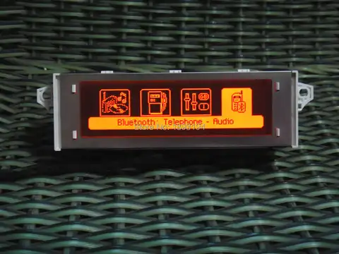 Original Car screen support USB & Bluetooth Display red monitor 12Pin Red for Peugeot 307 407 408 citroen C4 / C5 10 best sales peugeot 307 display screen - №6