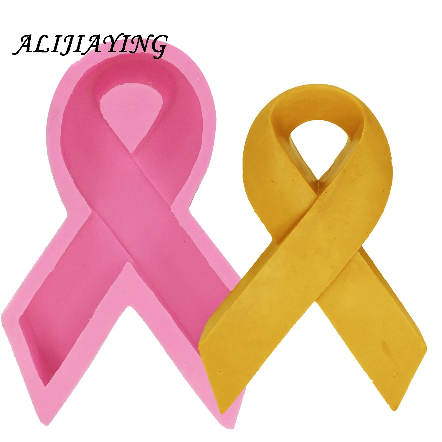 1Pcs Awareness ribbons Bow Silicone Mold,Sugarcraft Cake Decorating Tools,Fondant Chocolate Molds Cake Border Mould D1486