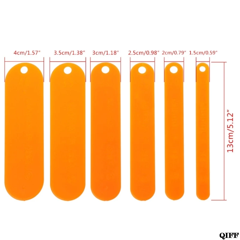 6 Pcs/Set Fishing Netting Shuttle 6 Size Tackle Plastic Net Making Repair Tools MAR28