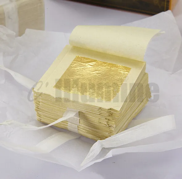 50PCS Gold Foil Mask Sheet Spa 24K Gold Face Mask Thailand Beauty Salon Equipment Anti-Wrinkle Lift Face 4.33*4.33cm