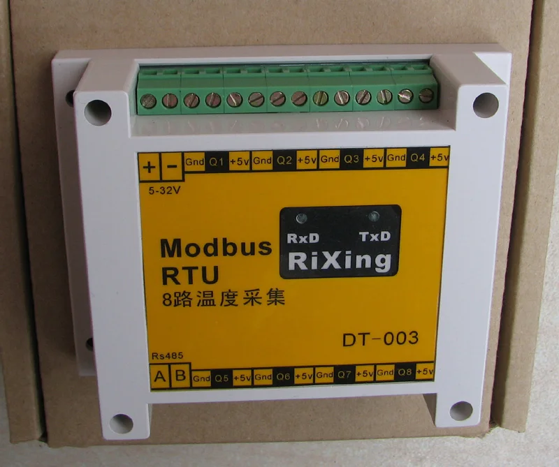 ModBus 8-channel Temperature Acquisition Module Can Communicate with PLC Temperature Curve 485 Temperature Transmitter