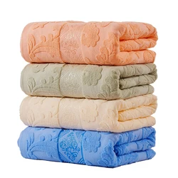 Soft Warm Cotton Blanket Japan Style Adult Full Queen Size Floral Pattern Jacquard Summer Towel Blankets On The Bed