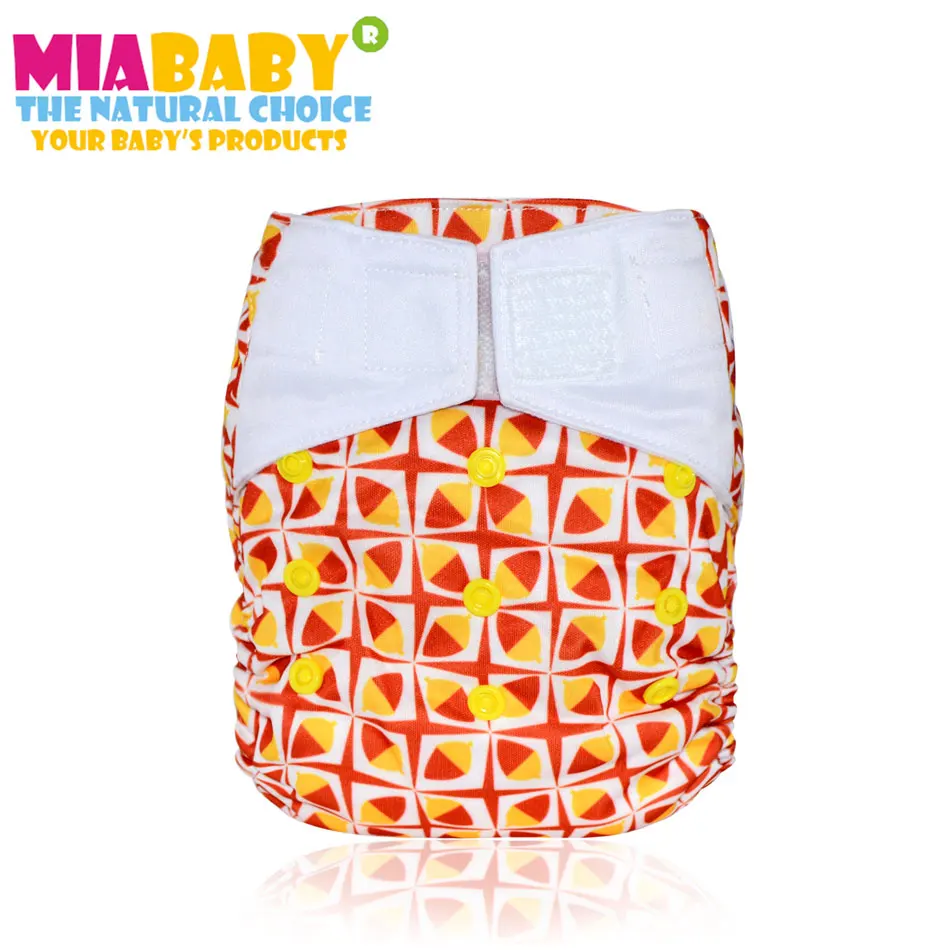 Miababy OS Night AIO-pañal de tela para bebé, de secado rápido, de gamuza, AI2, ajustable