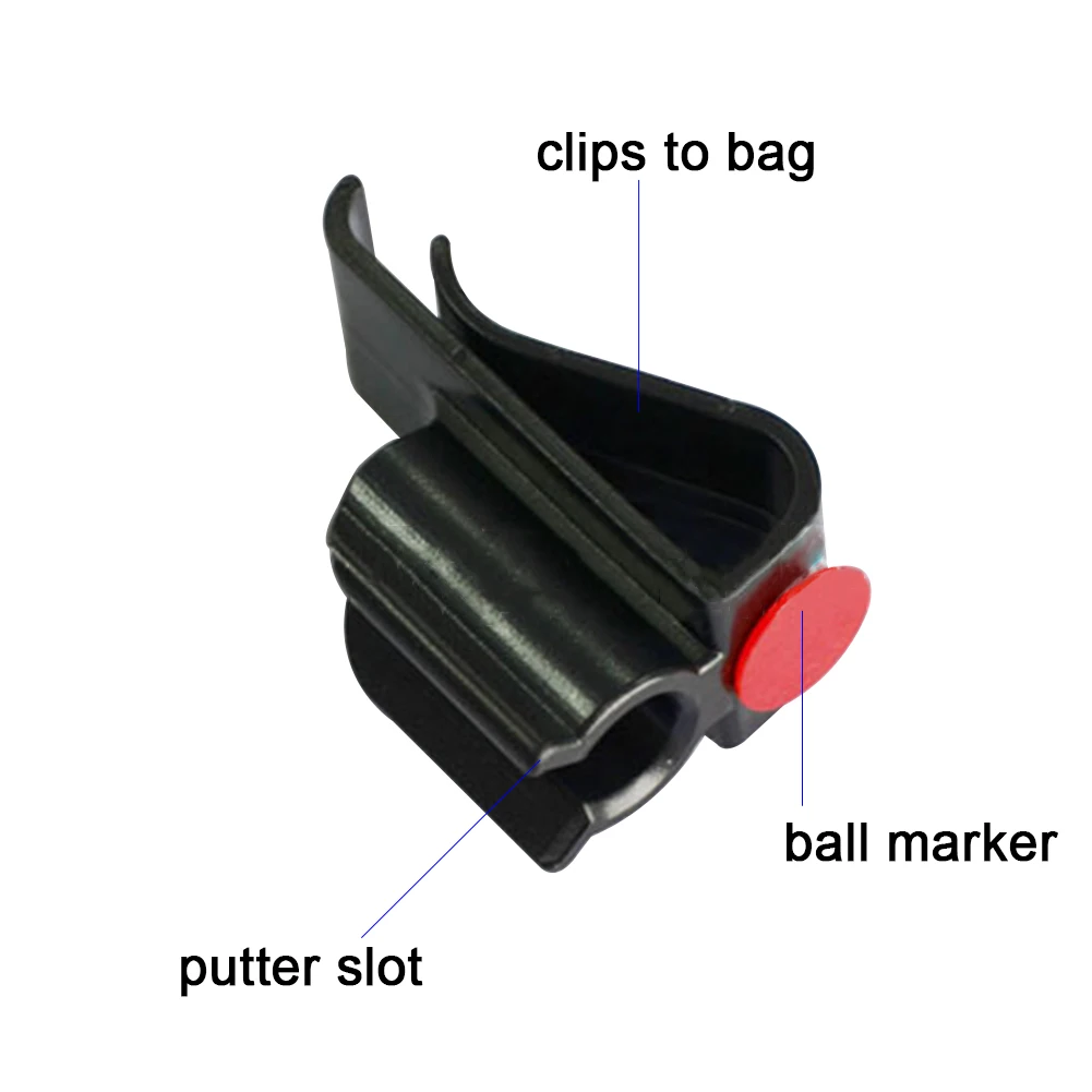 

CRESTGOLF 1pc /Pack Golf Bag Putter Holder Putter Clip With a Golf BallMarker Golf Accessories